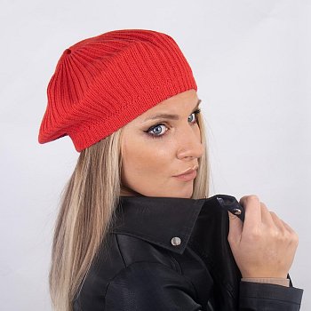 Dámsky baret Maharita červená