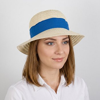 Letný dámsky klobúk 23001 modrá