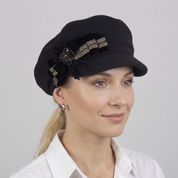 Dámska zimná šiltovka Malagama čierna
