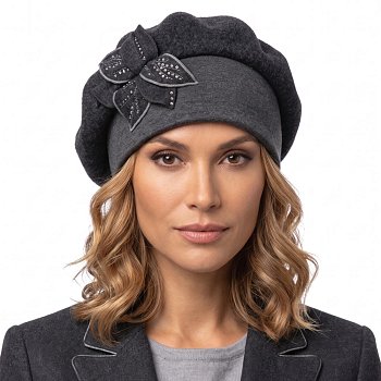 Dámsky baret Avrela šedá