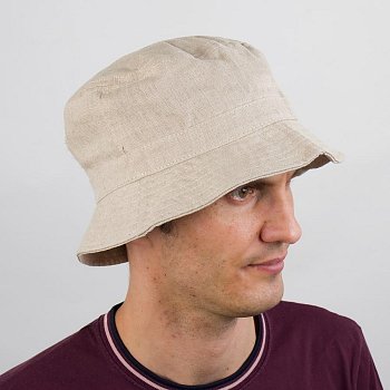 Ľanový bucket hat 206400HH 