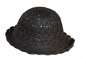 záhradný, plážový klobúk 9205 čierna