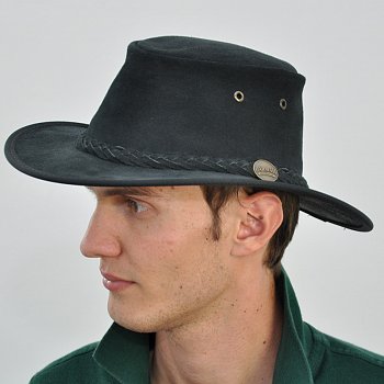 Pánsky kožený klobúk 1061BL