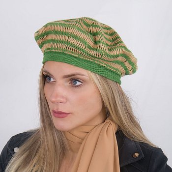 Bavlnený baret Brouzik zelená