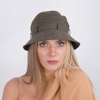 Látkový klobúk 111552HH olivová 58
