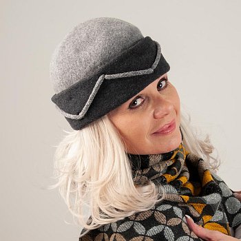Dámska vlnená čiapka Osigona šedá