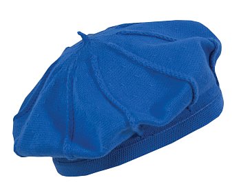 Bavlnený baret Boro kráľovská modrá