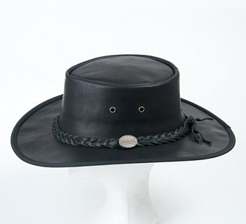 Kožený klobúk 1026BL