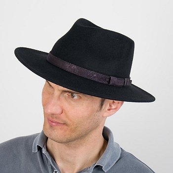 Fedora klobúk 21893 čierna 61