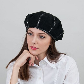 Dámsky baret Salena4 čierna