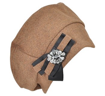 Dámsky baret Samira okrová