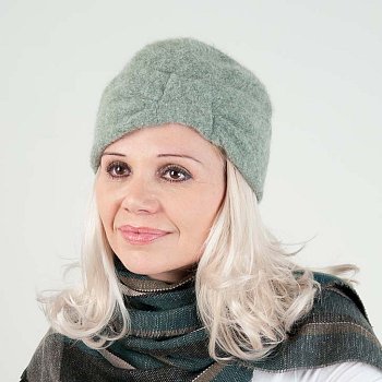 Dámska angorová čiapka Venezia svetlo zelená
