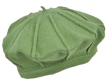 Bavlnený baret Boro zelená