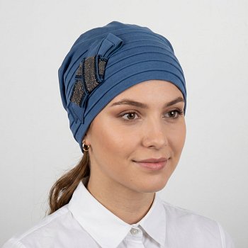 Dámska čiapka Rozelana cotton modrá